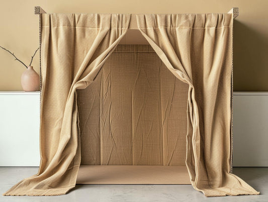 Fivt Portable Tabletop Shadow Puppet Theatre Kit with Linen Screen