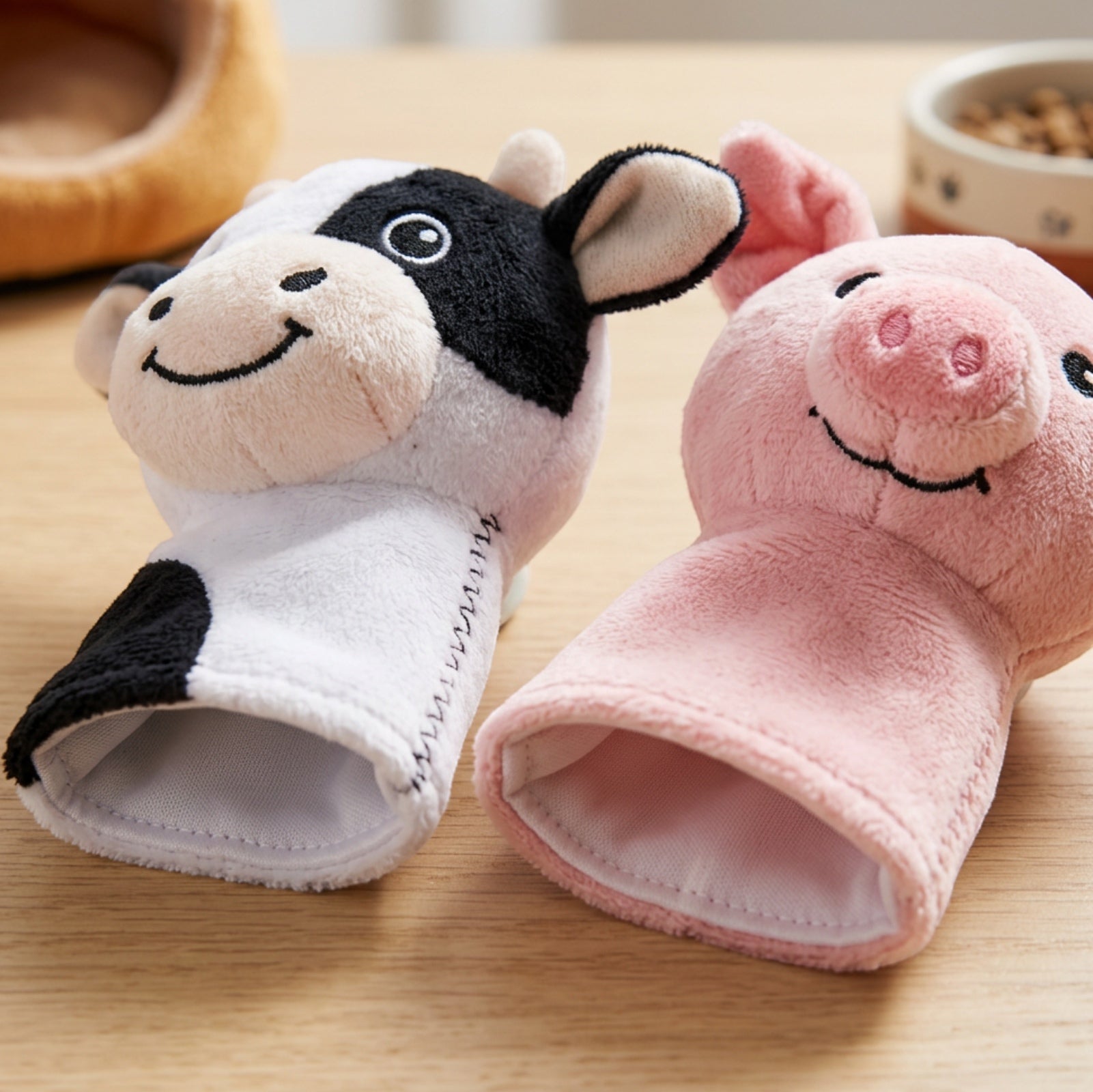 Fivt Barnpatch Plush Finger Puppets 4.1 in Set of 5 - Detail view