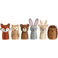 Fivt Woodtrail Felt Finger Puppets 3.7 in Set of 6 - Product view